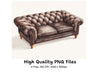 Vintage Chesterfield Sofa Clipart Bundle