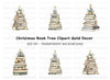 Christmas Tree Books Stack Clipart Bundle