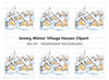 Winter Village Clipart Bundle