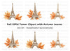 Parisian Fall Eiffel Tower Clipart Bundle