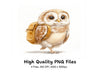 Cute Owl Backpack Clipart Bundle