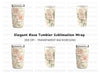 Elegant Floral Tumbler Clipart Bundle