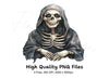 Spooky Grim Reaper Skeletons Clipart Bundle