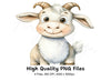 Cute Baby Goat Clipart Bundle