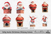 Jolly Santa Christmas Chimney Scenes Clipart Bundle