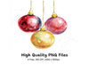 Christmas Ornaments Clipart Bundle