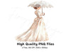 Victorian Ladies with Parasols Clipart Bundle