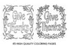 Grateful Thankful Coloring Books
