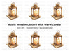 Rustic Wooden Lantern Clipart Bundle