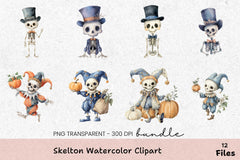 Skelton Clipart Bundle - CraftNest - Digital Crafting and Art