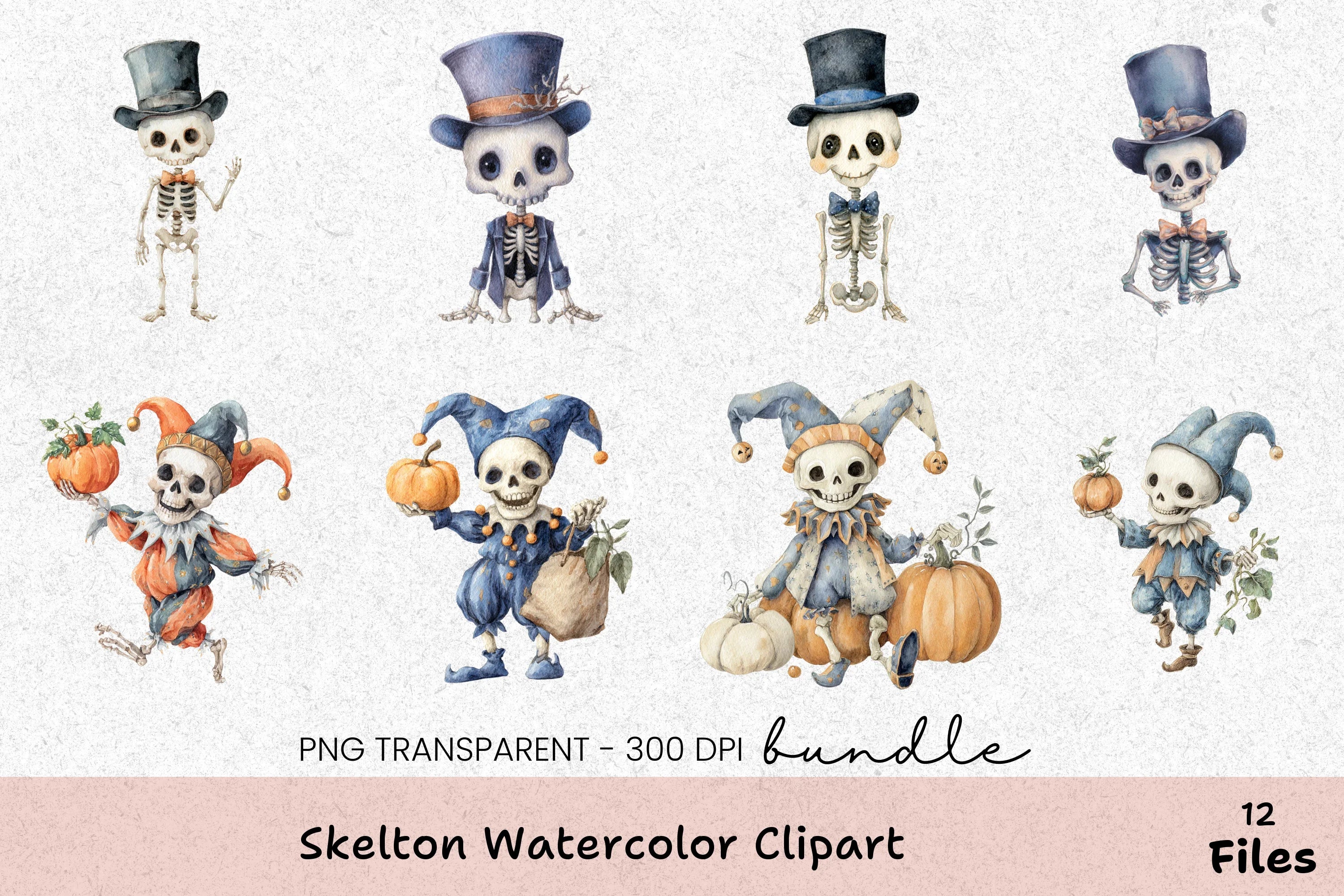 Skelton Clipart Bundle - CraftNest - Digital Crafting and Art