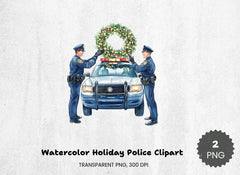 Holiday Police Clipart Bundle - CraftNest - Digital Crafting and Art