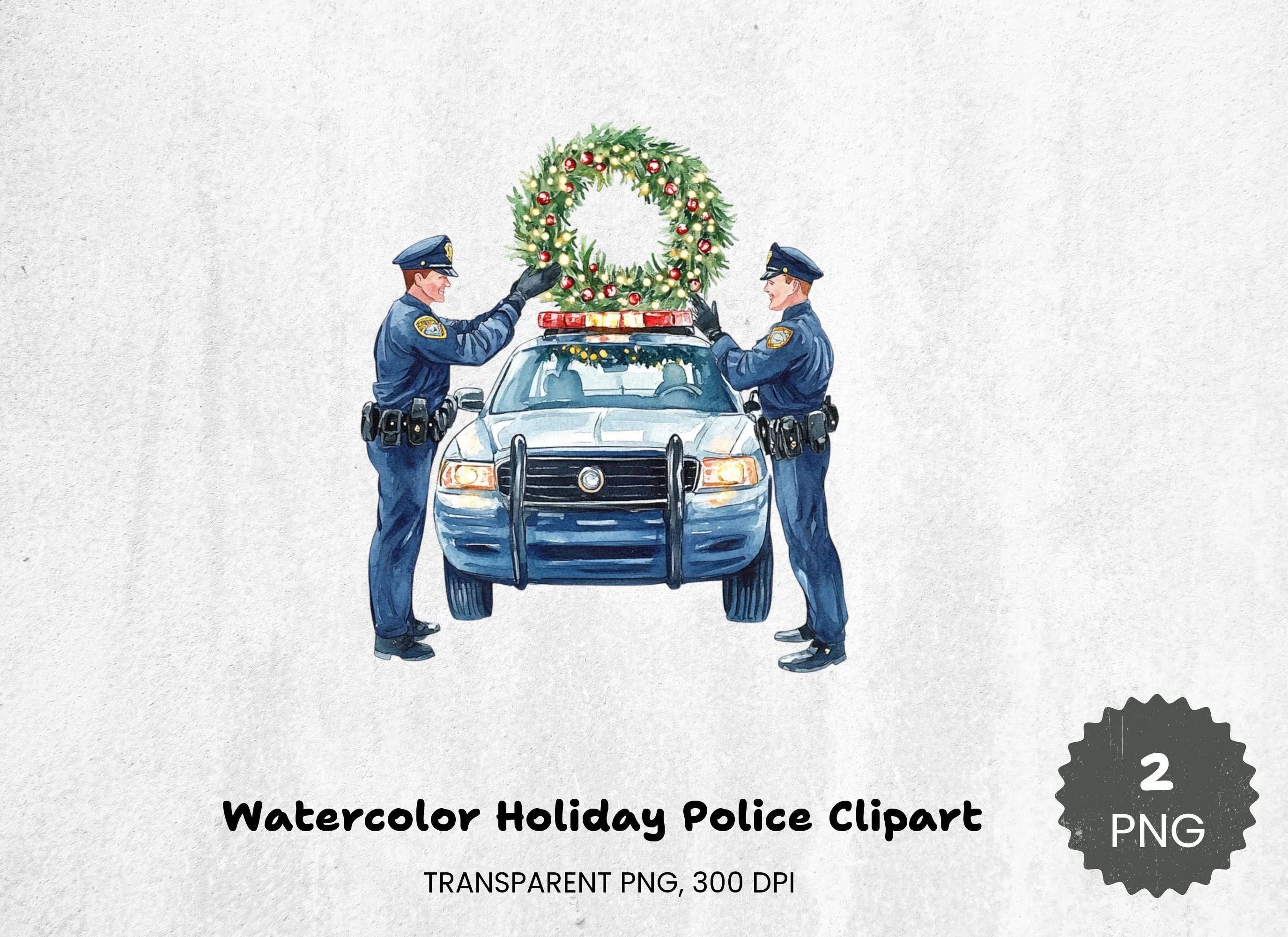 Holiday Police Clipart Bundle - CraftNest - Digital Crafting and Art