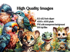Kawaii Jungle Clipart - CraftNest