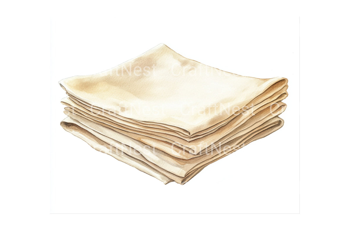 Folded Fabric Clipart Bundle