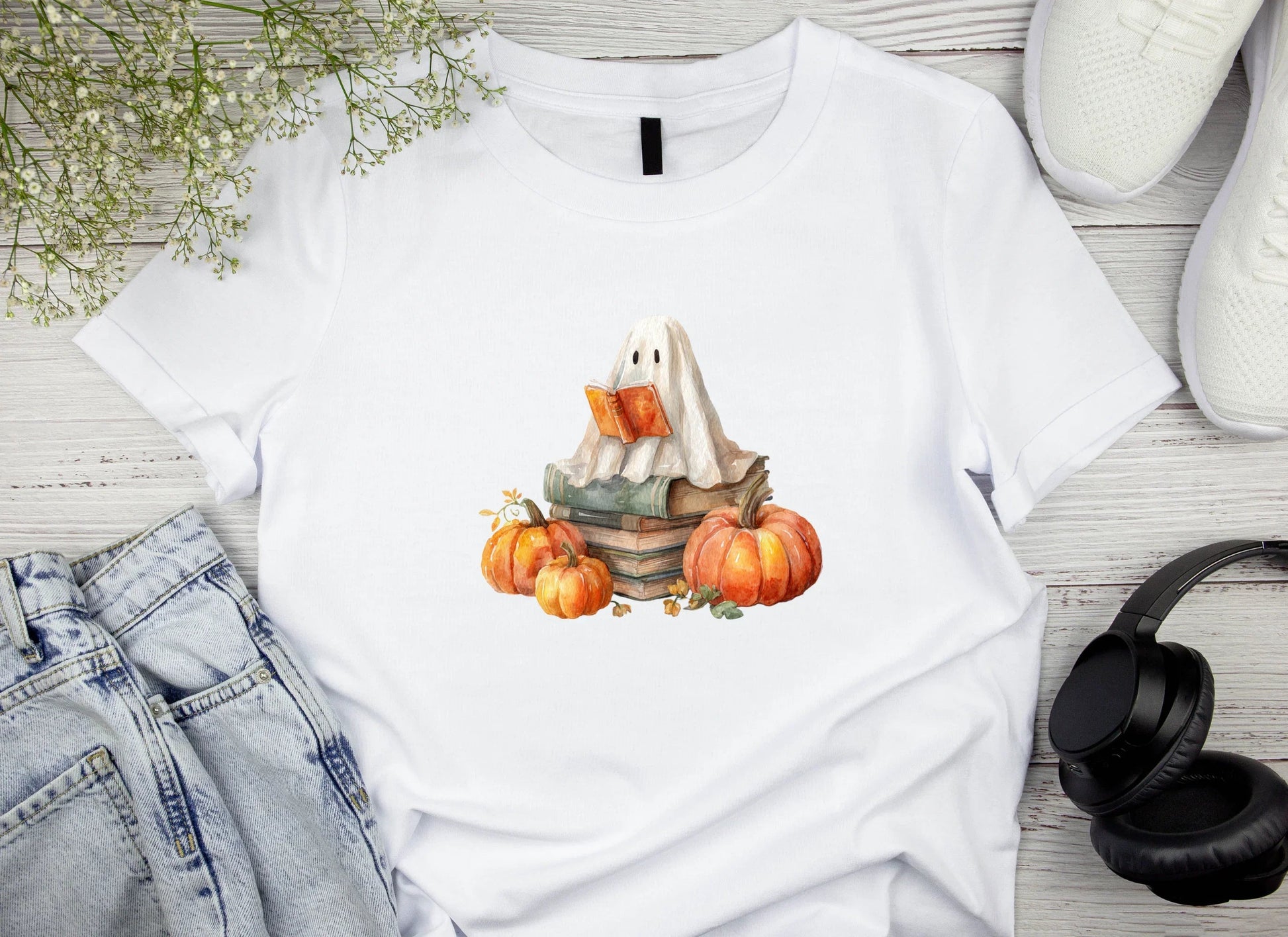 Cute Boo Reading Clipart Bundle - CraftNest - Digital Crafting and Art