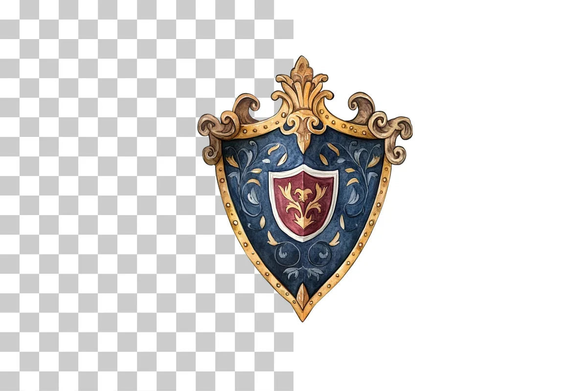 Heraldry Shield Coat of Arms Clipart Bundle - CraftNest - Digital Crafting and Art