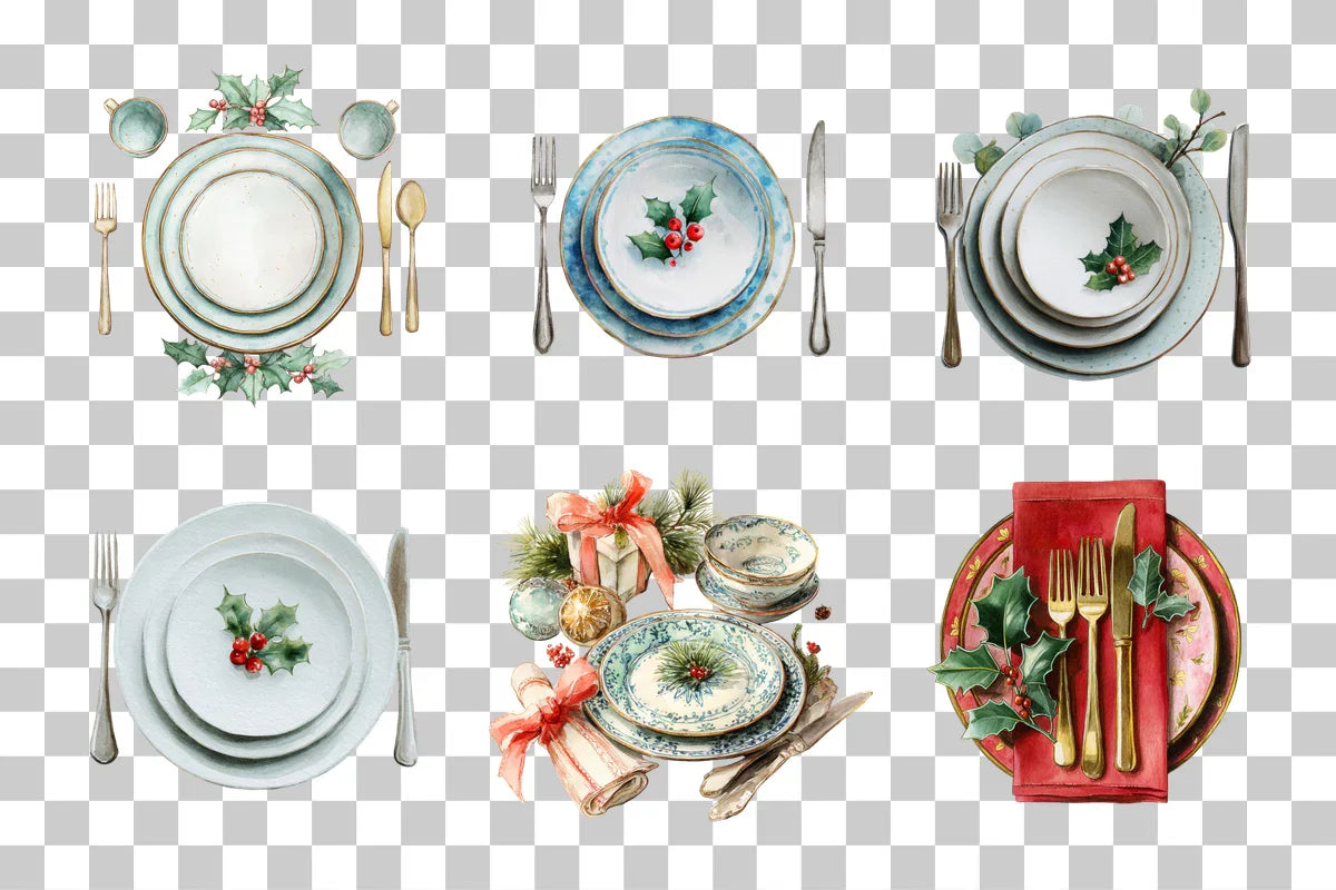 Cozy Dinner Set Clipart Bundle - CraftNest - Digital Crafting and Art