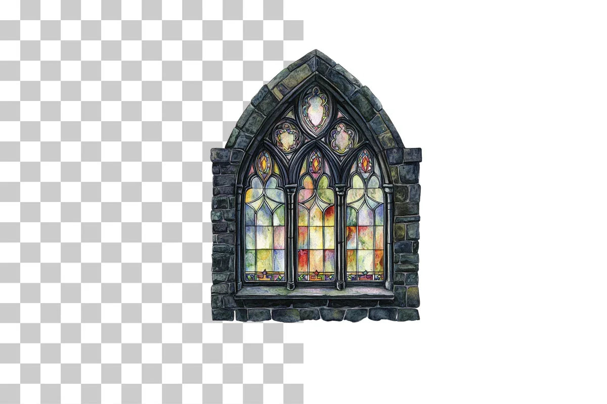 Gothic Church Window Clipart Bundle - CraftNest - Digital Crafting and Art
