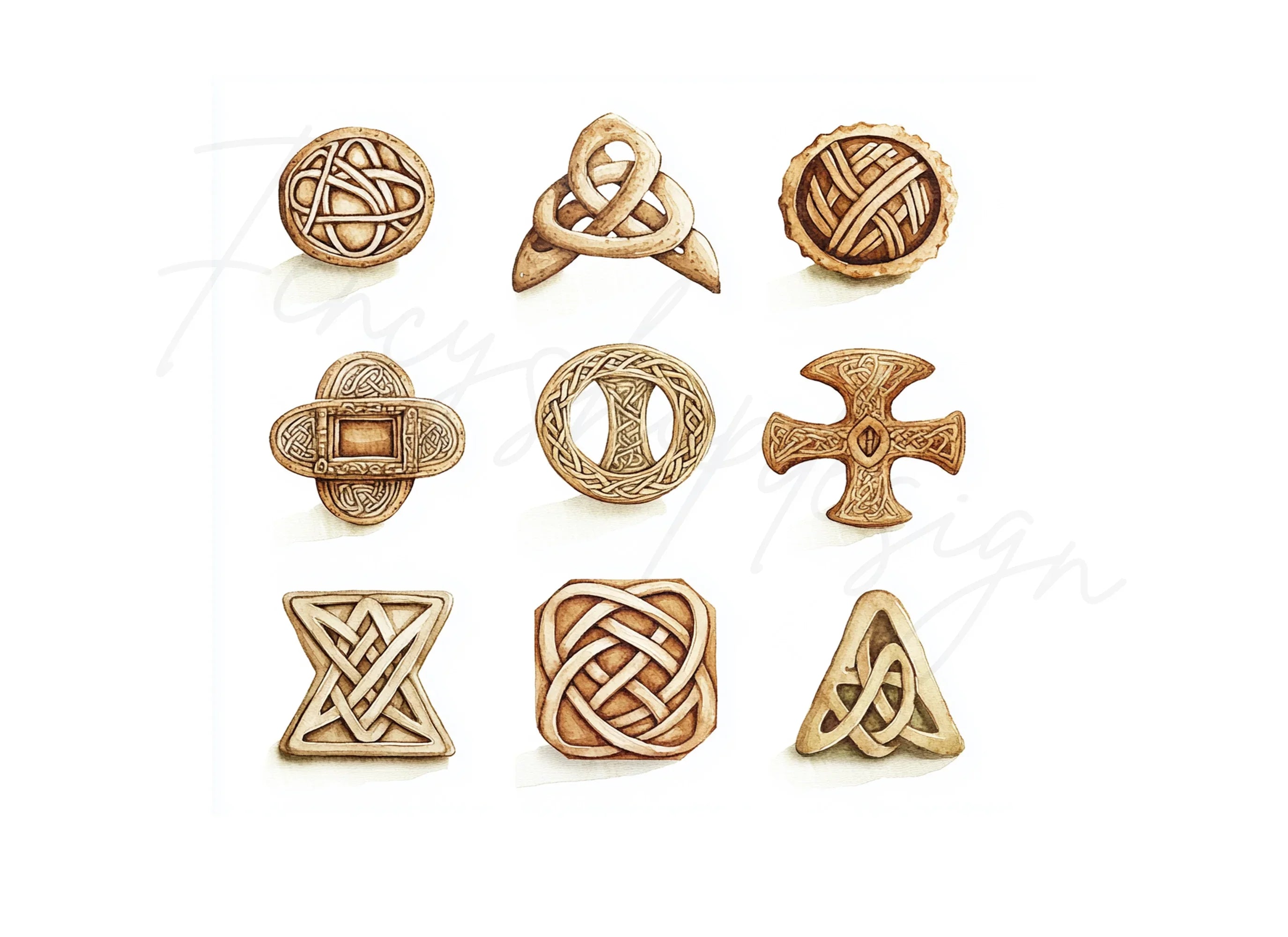 Celtic Knots and Symbols Clipart Bundle