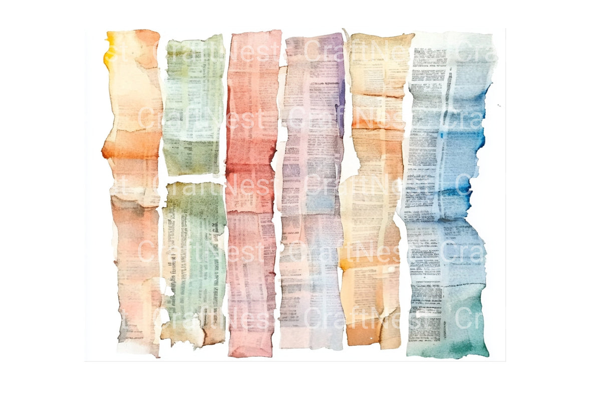 Torn Strips Clipart Bundle