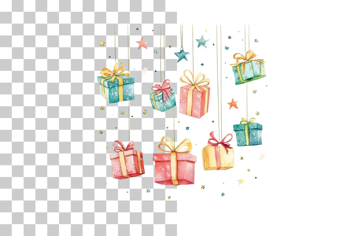 Christmas Gifts Holiday Clipart Bundle - CraftNest - Digital Crafting and Art