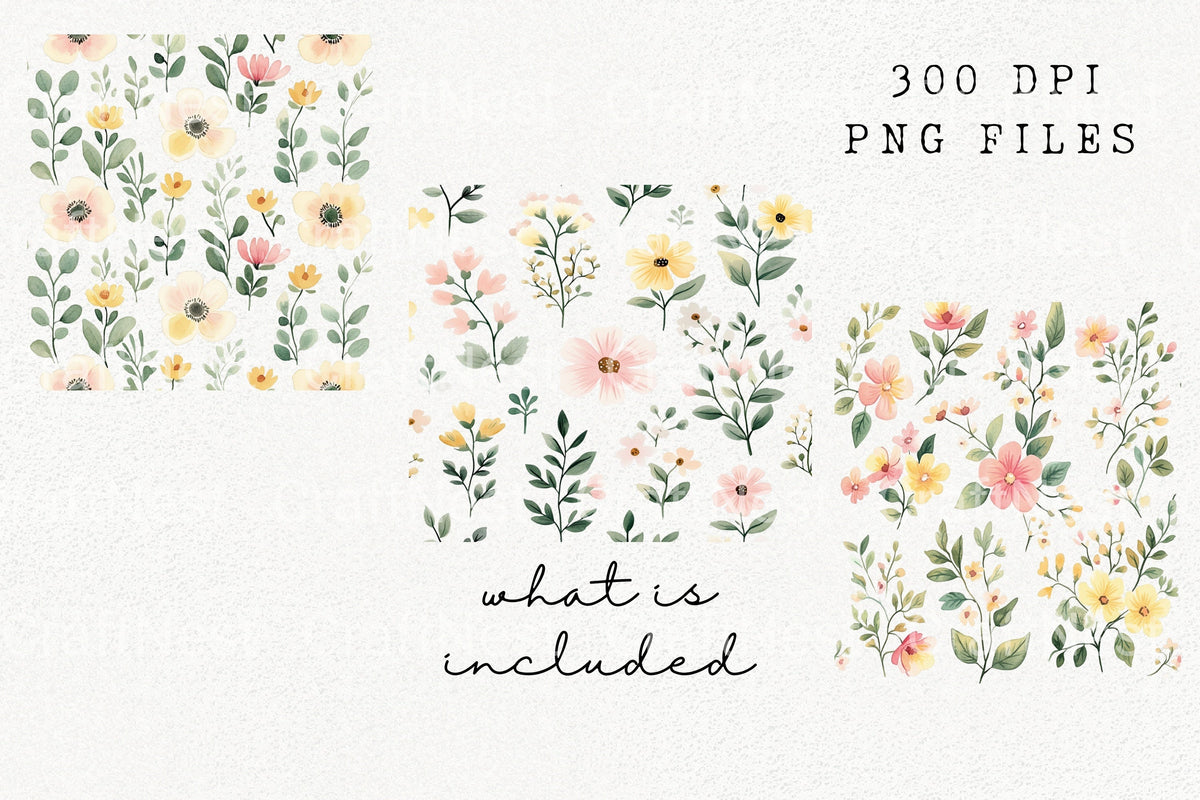 Vibrant Spring Floral Clipart Bundle