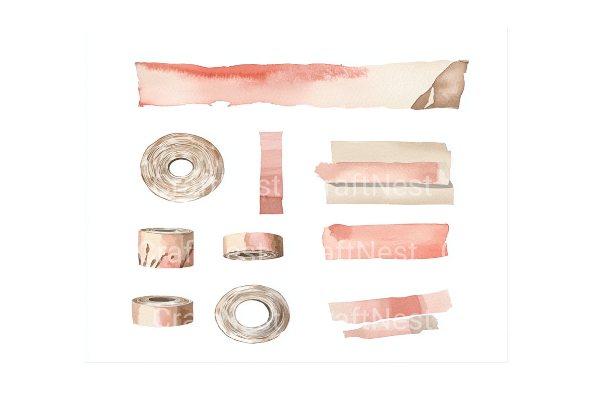 Washi Tape Clipart Bundle