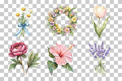Blooming Beauty Floral Clipart Bundle - CraftNest - Digital Crafting and Art
