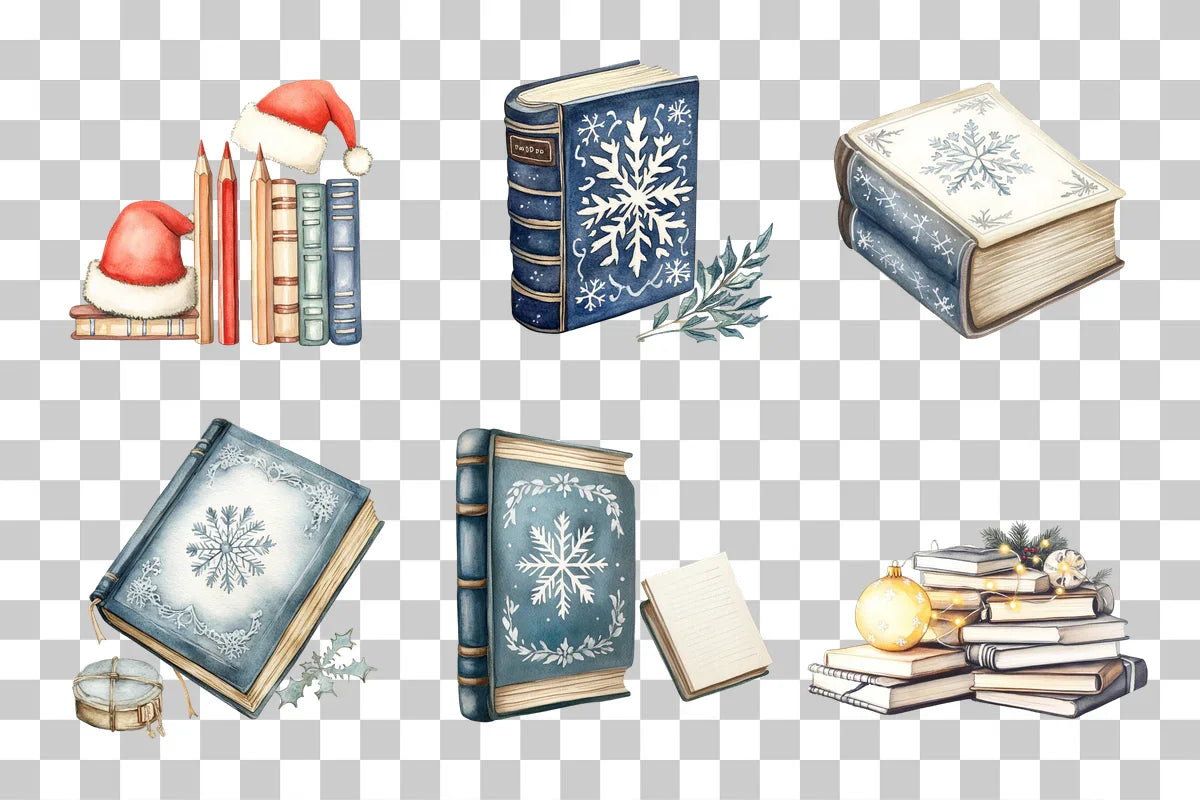 Holiday Book Clipart Bundle - CraftNest - Digital Crafting and Art