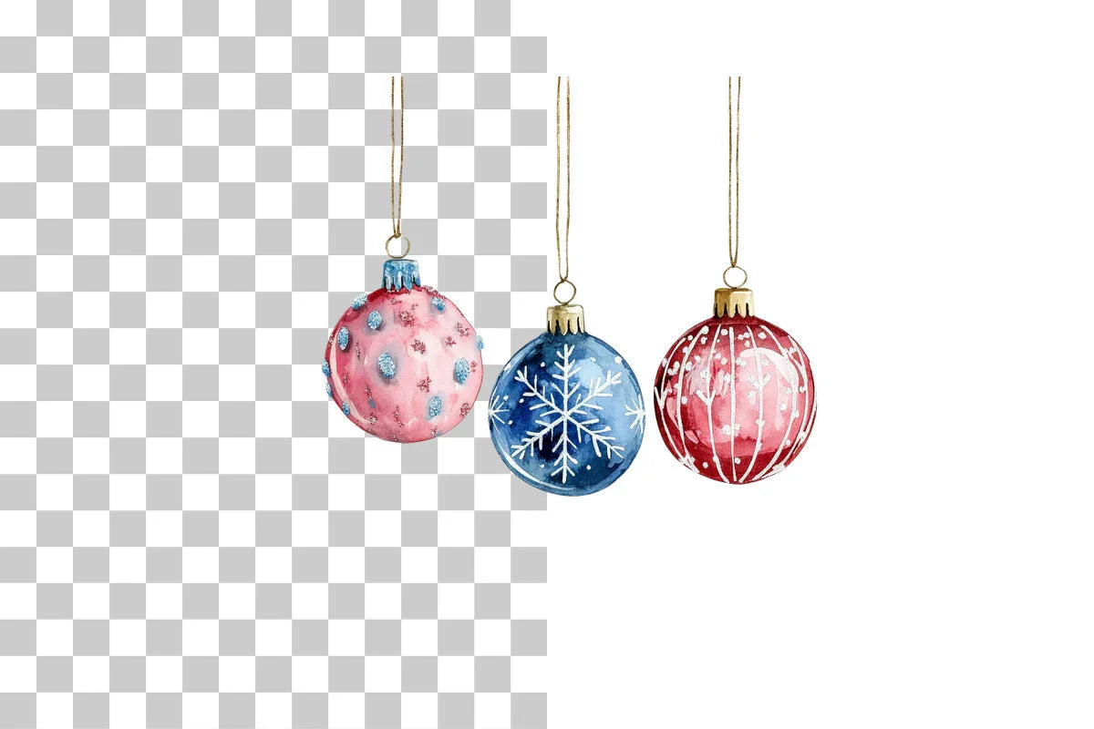 Cozy Christmas Ornaments Clipart Bundle - CraftNest - Digital Crafting and Art