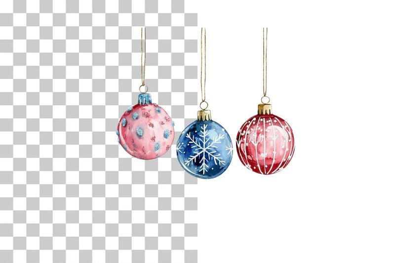 Cozy Christmas Ornaments Clipart Bundle - CraftNest - Digital Crafting and Art