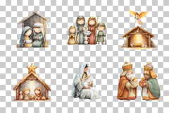 Christmas Nativity Clipart Bundle - CraftNest - Digital Crafting and Art