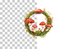 Fairy Mushroom Ring Clipart Bundle - CraftNest - Digital Crafting and Art