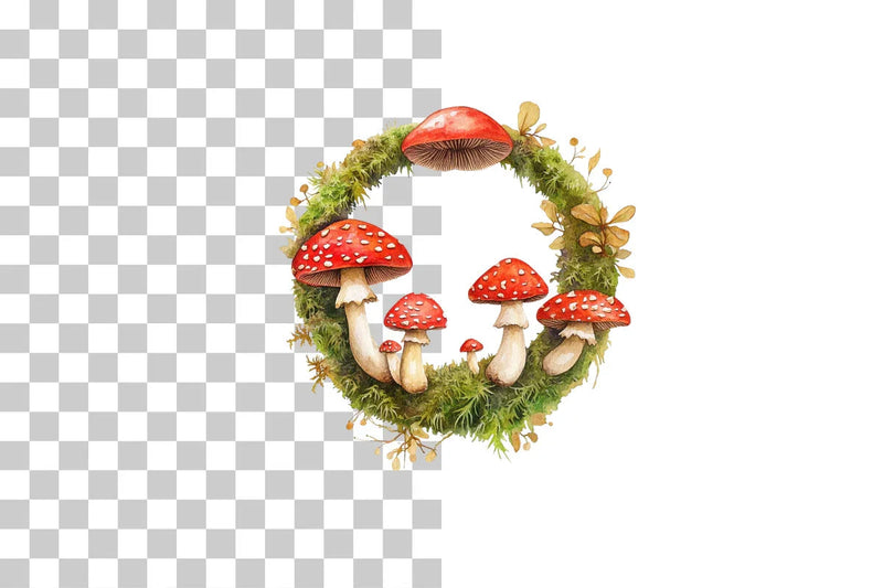 Fairy Mushroom Ring Clipart Bundle - CraftNest - Digital Crafting and Art