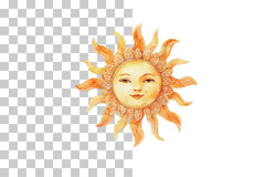 Folk Art Decorative Sun Clipart Bundle - CraftNest - Digital Crafting and Art