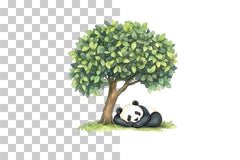Panda Bear Forest Scenes Clipart Bundle - CraftNest - Digital Crafting and Art