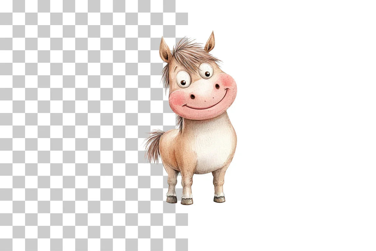 Funny Cartoon Horse Clipart Bundle - CraftNest - Digital Crafting and Art