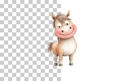 Funny Cartoon Horse Clipart Bundle - CraftNest - Digital Crafting and Art