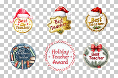 Holiday Teacher Award Clipart Bundle - CraftNest - Digital Crafting and Art