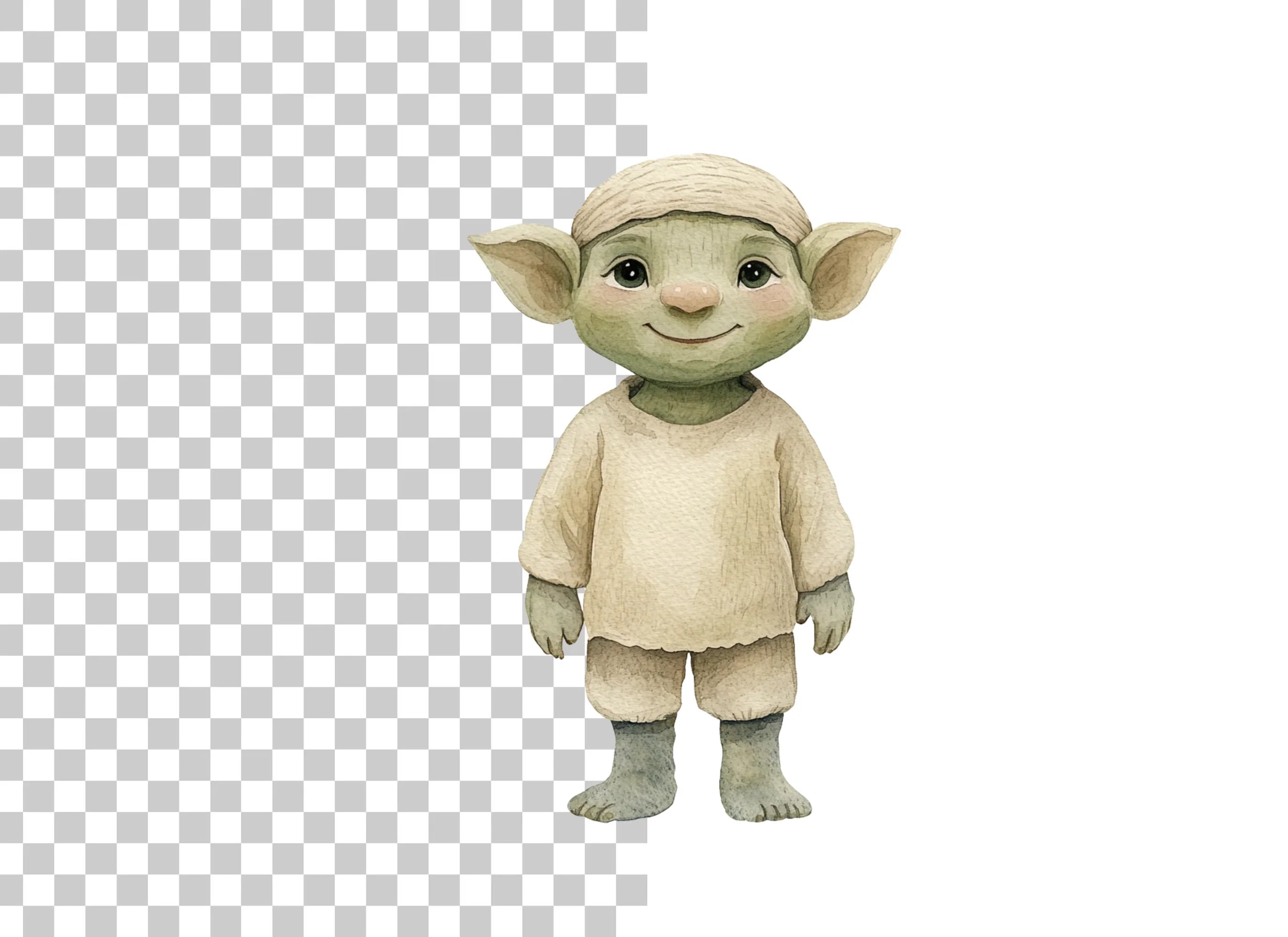 Adorable Goblin Character Clipart Bundle
