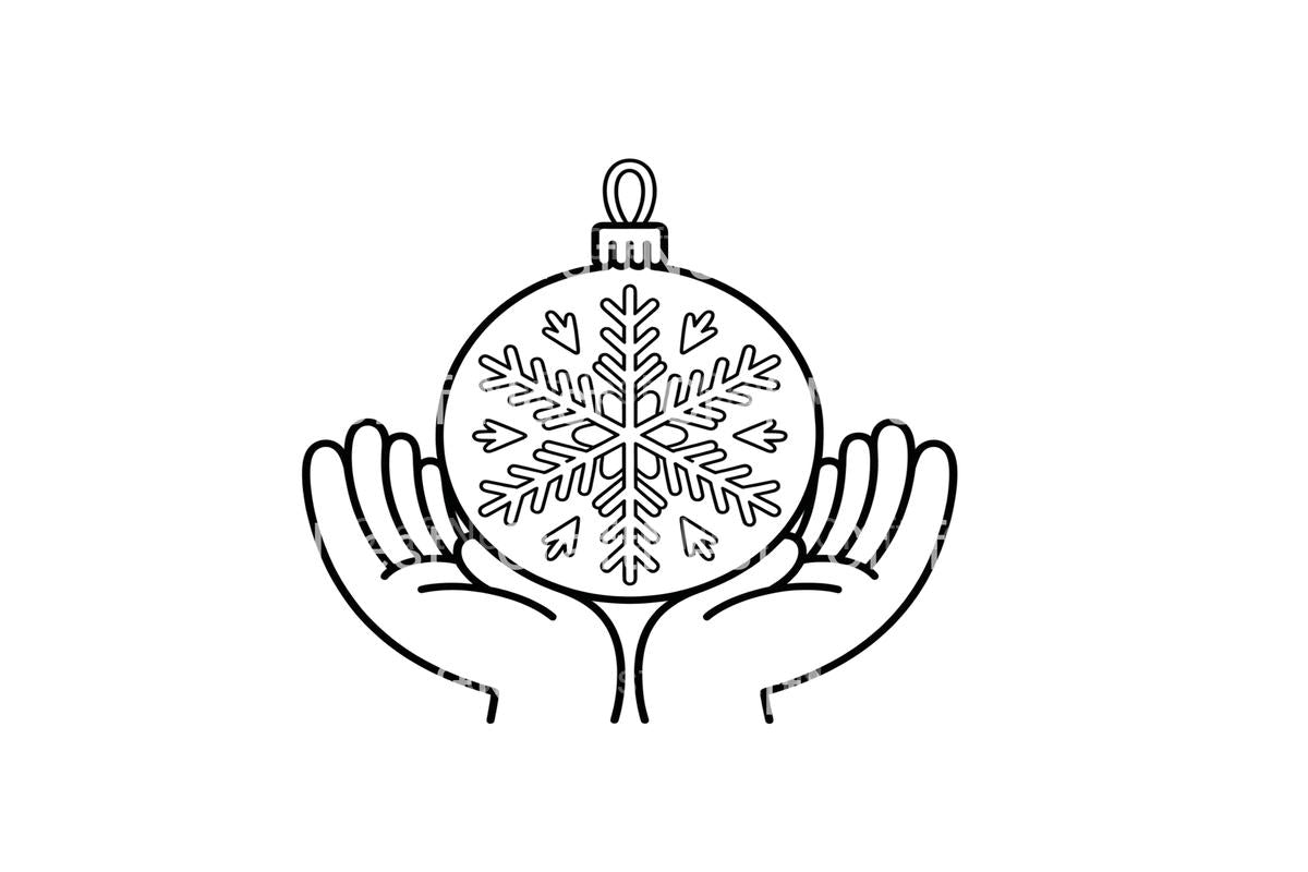 Snowflake and Ornament Coloring Books