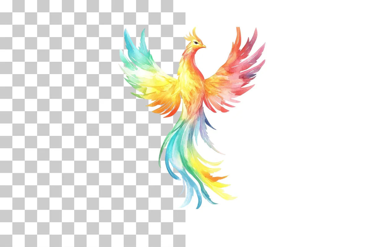 Colorful Abstract Phoenix Clipart Bundle - CraftNest - Digital Crafting and Art