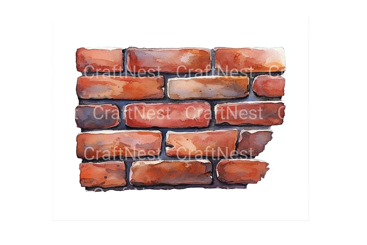 Brick Wall Textures Edition Clipart Bundle