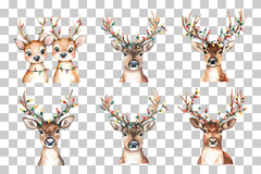 Cozy Reindeer Clipart Bundle - CraftNest - Digital Crafting and Art