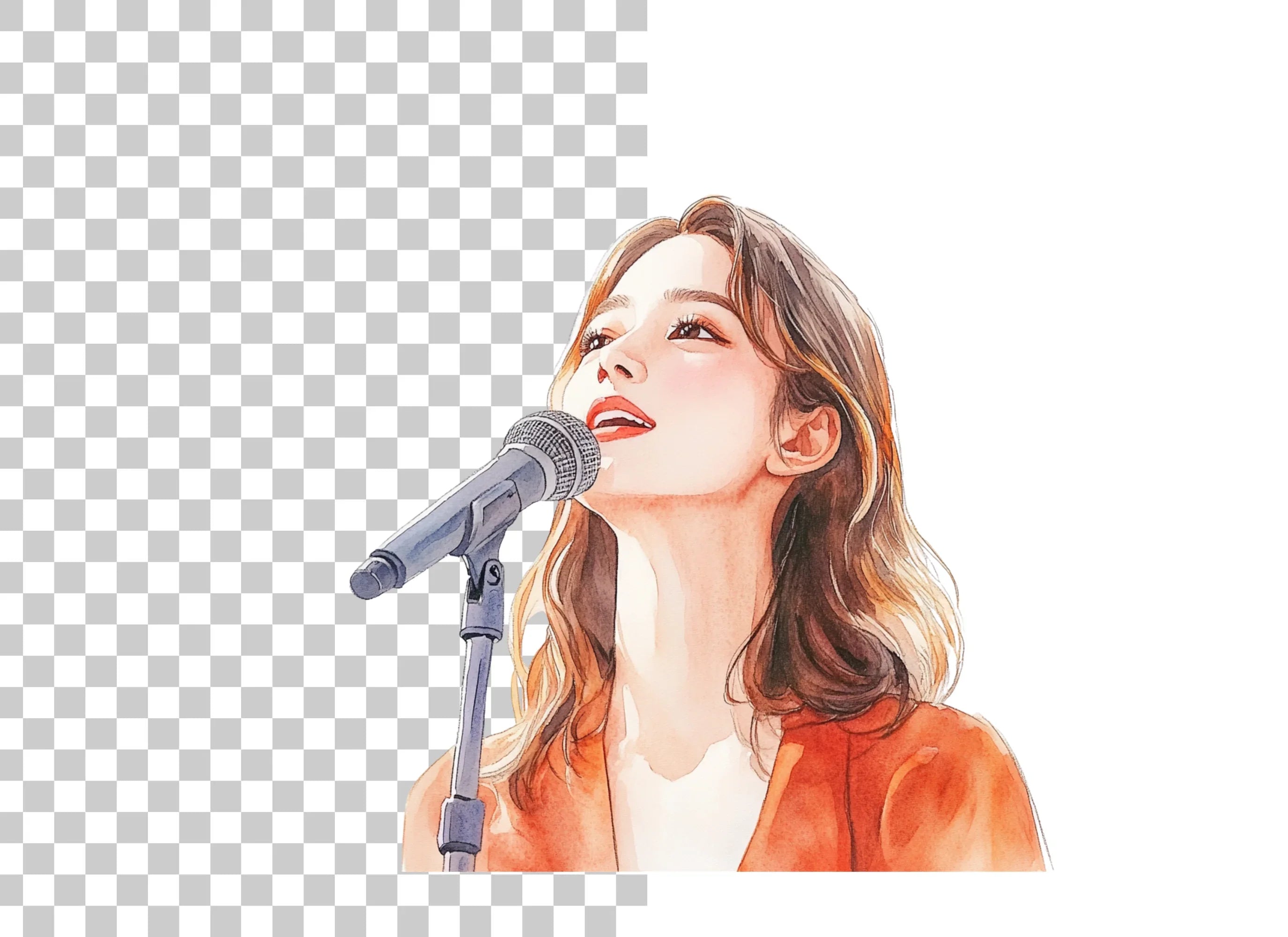 Female Singer Clipart Bundle