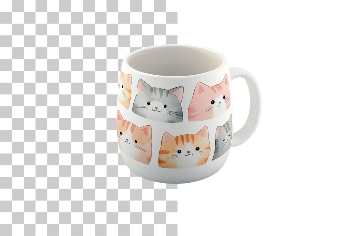 Cute Cats Mug Wrap Design Bundle - CraftNest - Digital Crafting and Art
