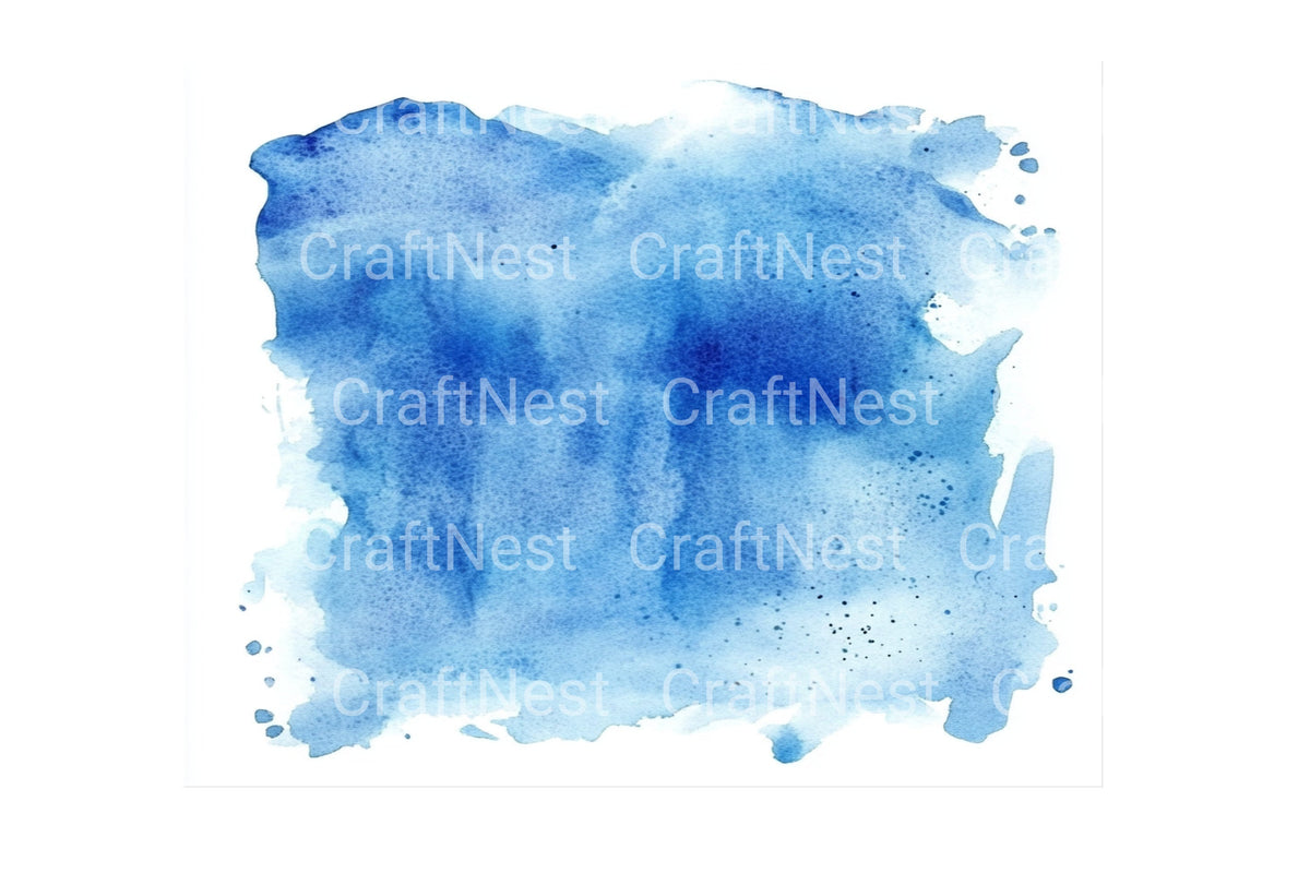 Blue Washes Clipart Bundle