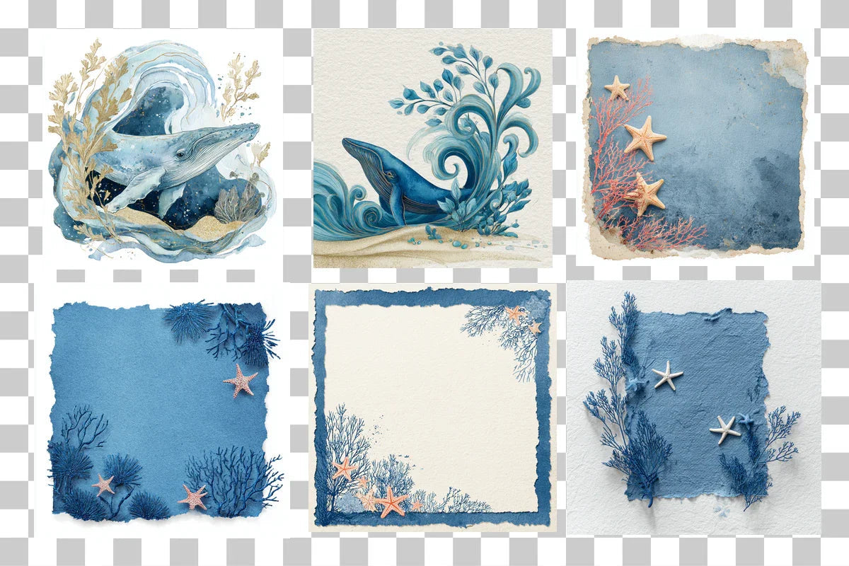 Seaside Pages Clipart Bundle - CraftNest - Digital Crafting and Art