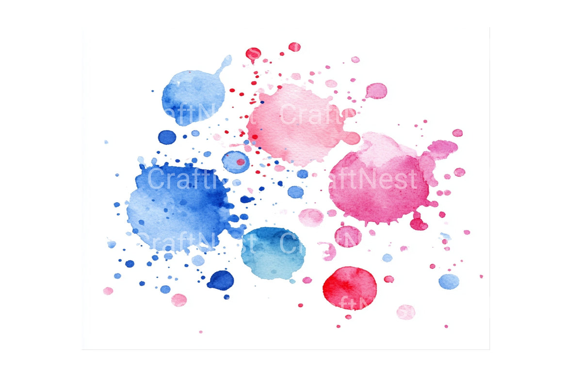 Splatter Dots Clipart Bundle